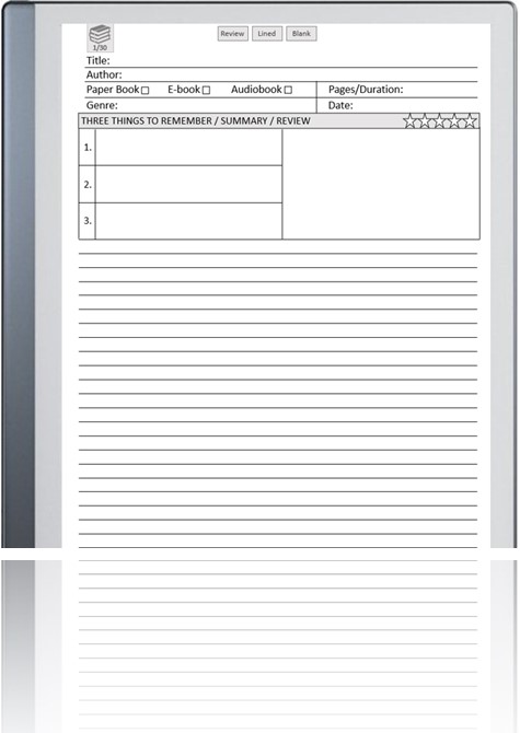 Ultimate Book Journal for ReMarkable - pxptemplates.com